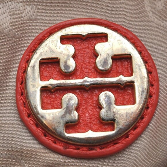 TORY BURCH Amanda Leather 2Way Shoulder Hand Bag Purse Orange - Picture 14 of 15